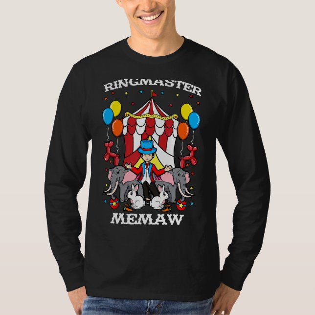 Camiseta Ringmaster Memaw Circus Event Funcionarios Ringhea (Frente)