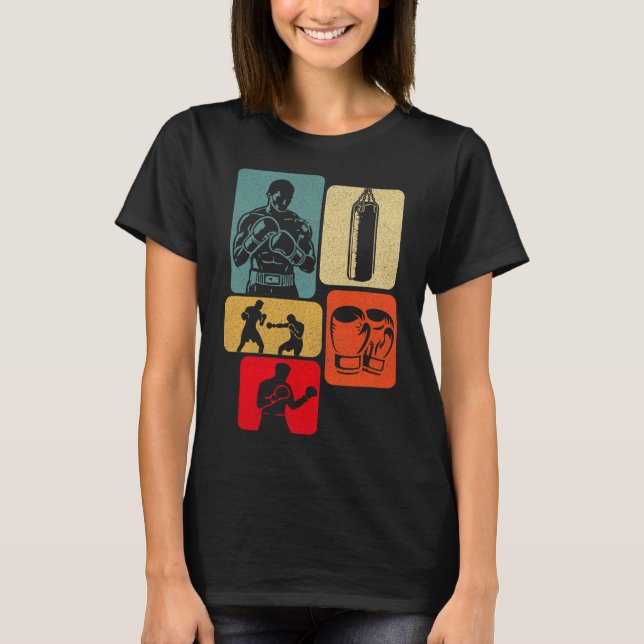 Camiseta Ringue de Boxe Comt Esporte Luta Luvas de Boxe (Frente)