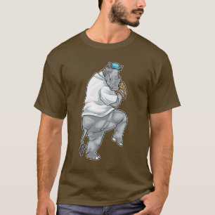Camiseta Rino Baseball Luva de Baseball