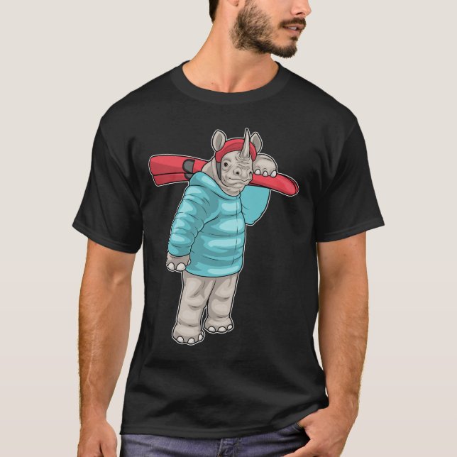 Camiseta Rino Skier Eski Winter (Frente)