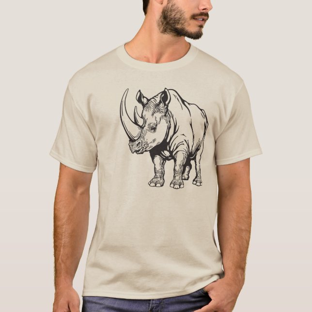 Camiseta rinoceronte (Frente)