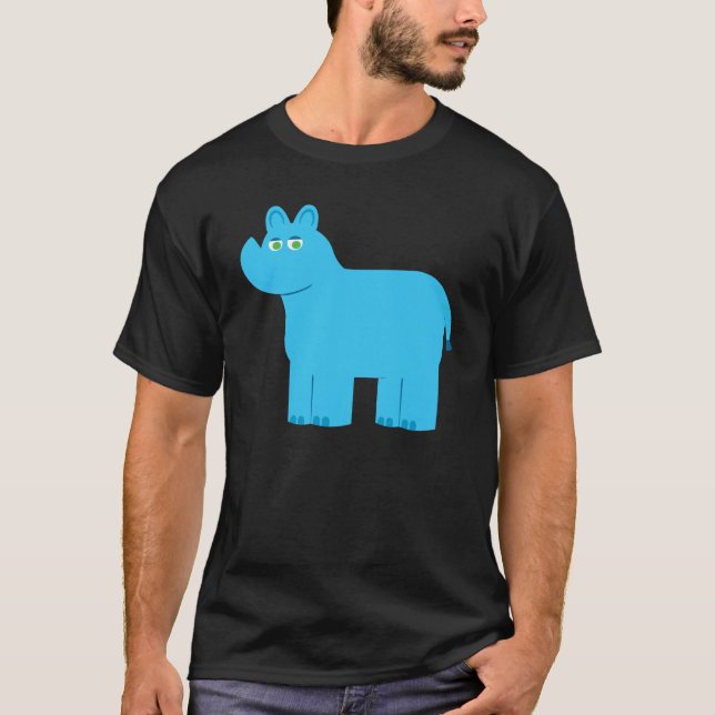 Camiseta Rinoceronte Azul Cugado (Frente)