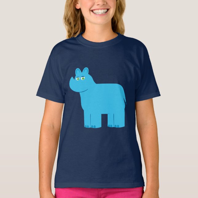 Camiseta Rinoceronte Azul Cugado (Frente)