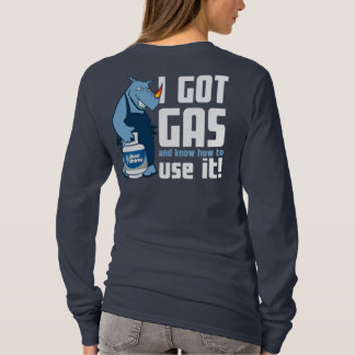 Camiseta Rinoceronte Azul "Eu Tenho Gás" Longa Folga