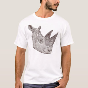 Camiseta Rinoceronte branco do sul T