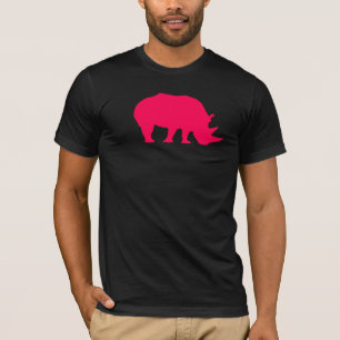 Camiseta Rinoceronte cor-de-rosa