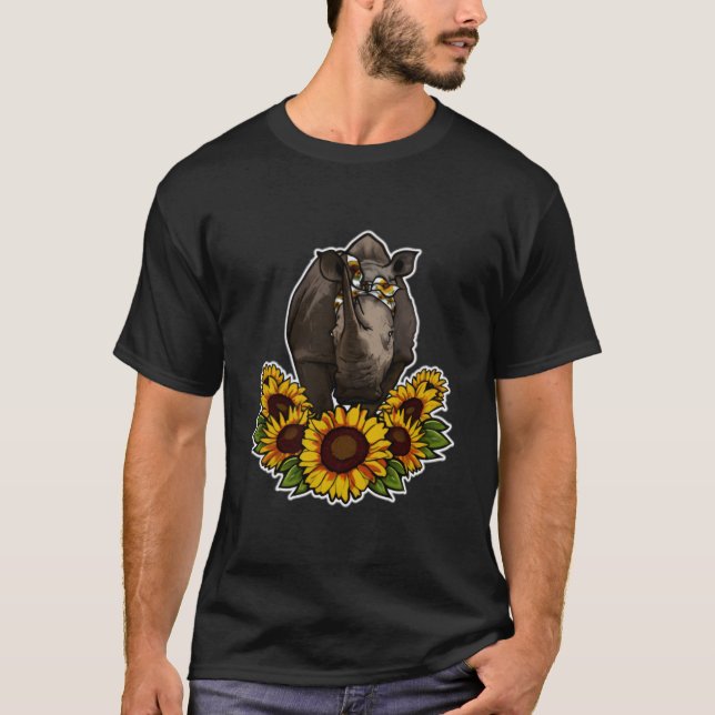 Camiseta Rinoceronte Decoração Rinoceronte (Frente)