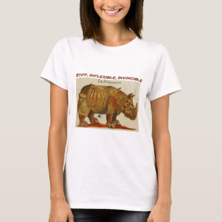Camiseta Rinoceronte duro, inflexível, invencível
