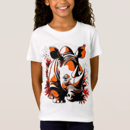 Camiseta Rinoceronte fofo de Natal