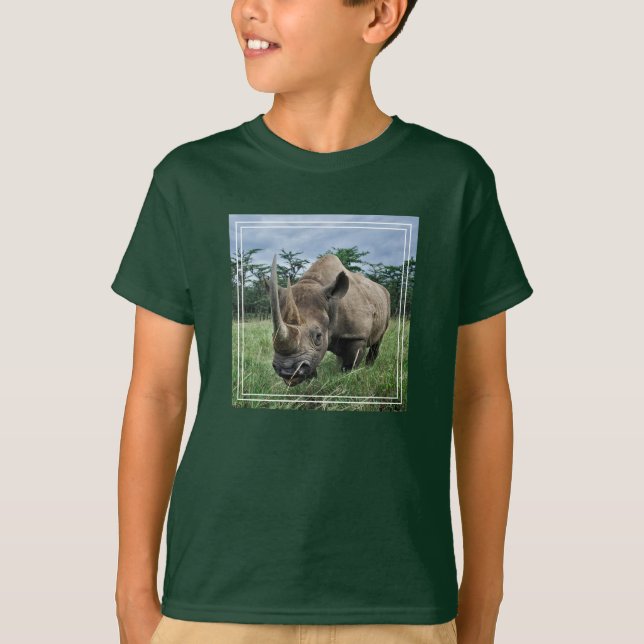Camiseta Rinoceronte Negro | Quênia (Frente)