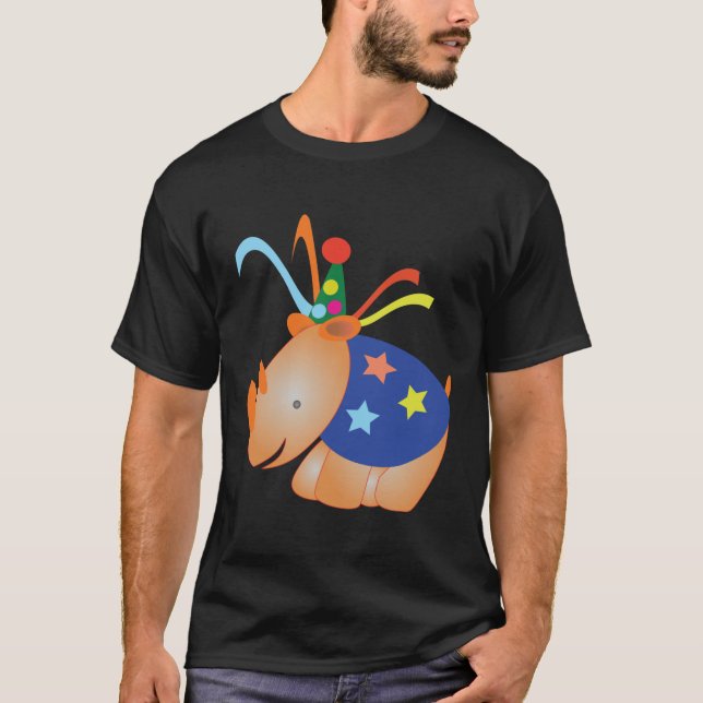 Camiseta rinoceronte: Partido do partido (Frente)