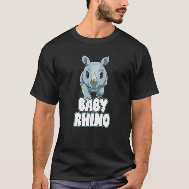 Camiseta Rinoceronte Rino Bebê (Frente)