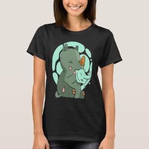 Camiseta Rinoceronte rinoceronte áfrica doente
