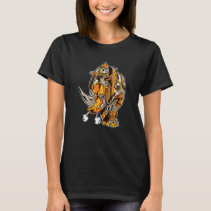 Camiseta Rinoceronte-Rinoceronte-Rinoceronte-Steampunk