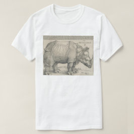 Camiseta Rinoceronte, Woodcut por Albrecht Durer