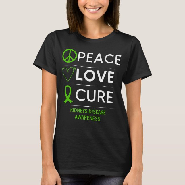 Camiseta Rins Sensibilização Amor Faixa Verde Curta (Frente)