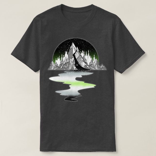 Camiseta Rio Agender Mountain (Frente do Design)