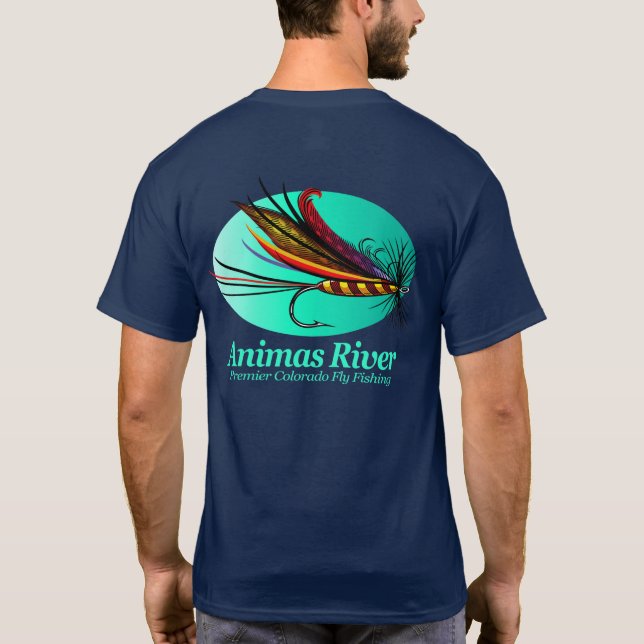Camiseta Rio Animas (mosca) (Verso)
