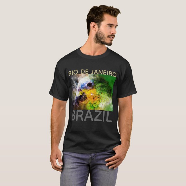 Camiseta Rio de Janeiro Brasil, costume/personalizado (Frente Completa)