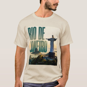 Camiseta Rio de Janeiro Brasil Praias & Horizontes de Monta