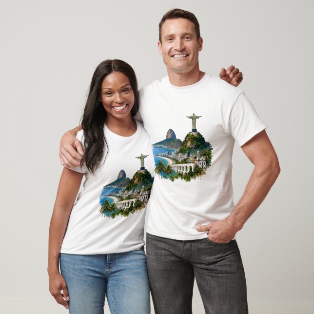 Camiseta Rio de Janeiro Cartão Postal (Unissex)