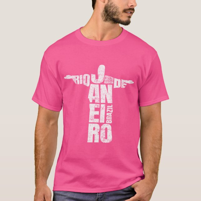 Camiseta Rio de Janeiro Cristo Redentor Brasil Souvenir (Frente)