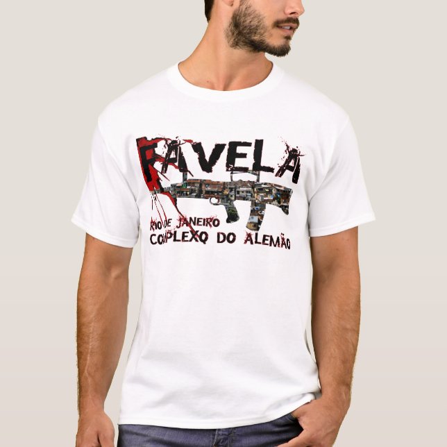 Camiseta Rio de Janeiro Favela (precário/cidade de (Frente)