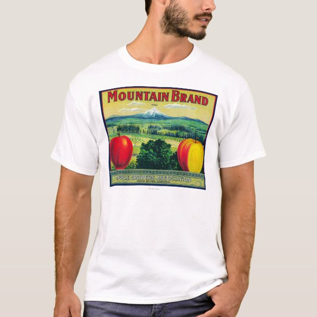 Camiseta Rio de LabelHood da caixa de Apple da montanha, OU (Frente)