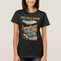 Rio Fire Hole Yellowstone Viagem Ouro
