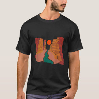Camiseta Rio Guardians Desert Sunset Rafando Kayaking Gra
