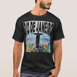 Camiseta Rio Icônico - Paisagem Urbana e Arte de Carnaval