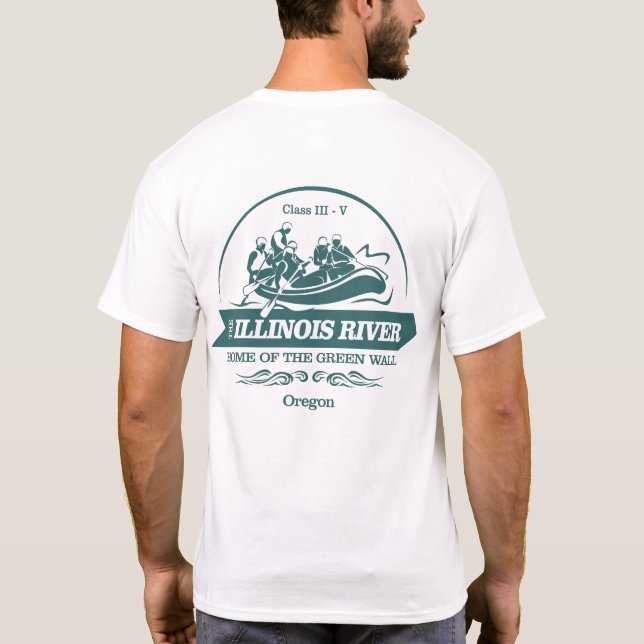 Camiseta Rio Illinois (rafting 2) (Verso)