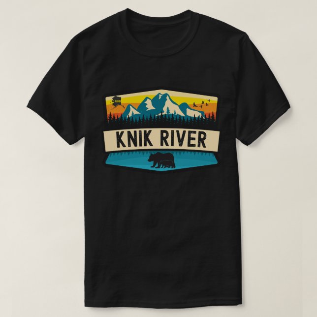 Camiseta Rio Knik, Alasca (Frente do Design)