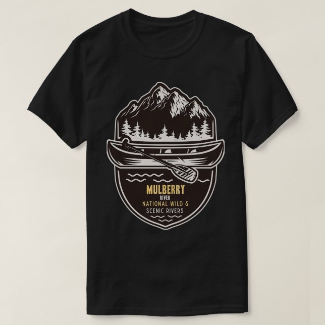 Camiseta Rio Mulberry National Wild and Scenic (Frente do Design)
