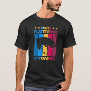 Camiseta Rio North Platte Wyoming Pesca com Mosca
