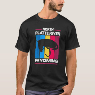 Camiseta Rio North Platte Wyoming Pesca com Mosca