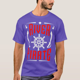 Camiseta Rio Pirate Funny Kayaking Kayaker — Presente de 