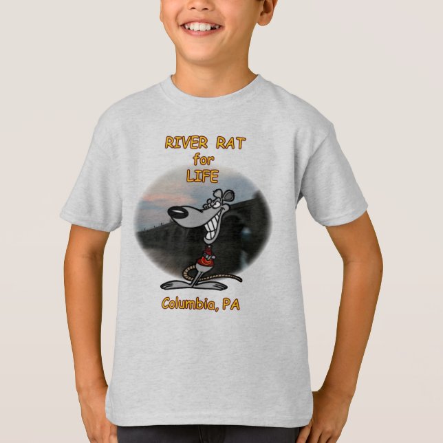Camiseta Rio Rat para Tee do Garoto da Vida (Frente)