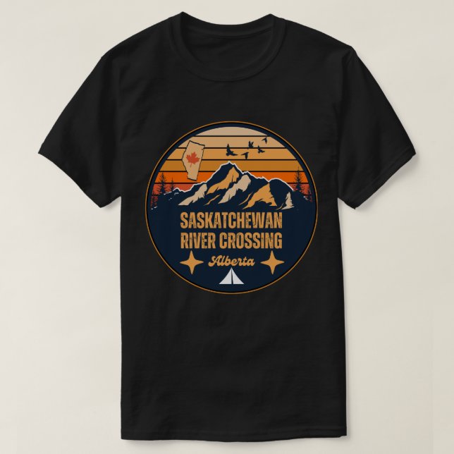 Camiseta Rio Saskatchewan cruzando, Alberta (Frente do Design)