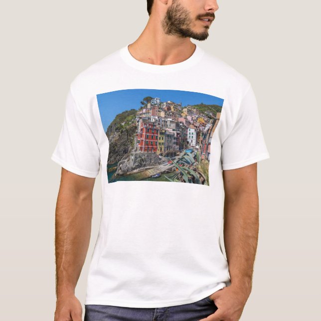 Camiseta Riomaggiore Cinque Terre Liguria Itália (Frente)