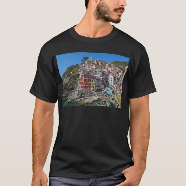Camiseta Riomaggiore Cinque Terre Liguria Itália (Frente)