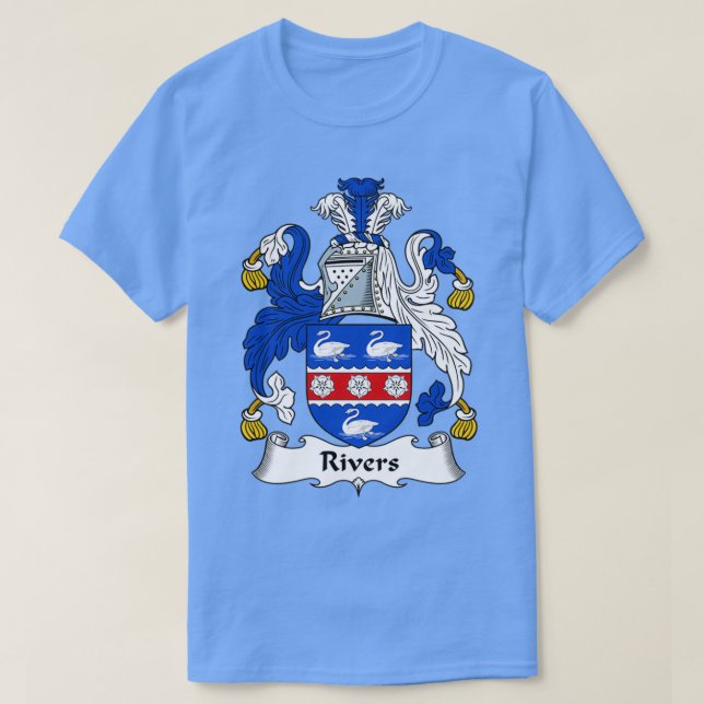 Camiseta Rios Casaco de Armamento Crest 1 (Frente do Design)