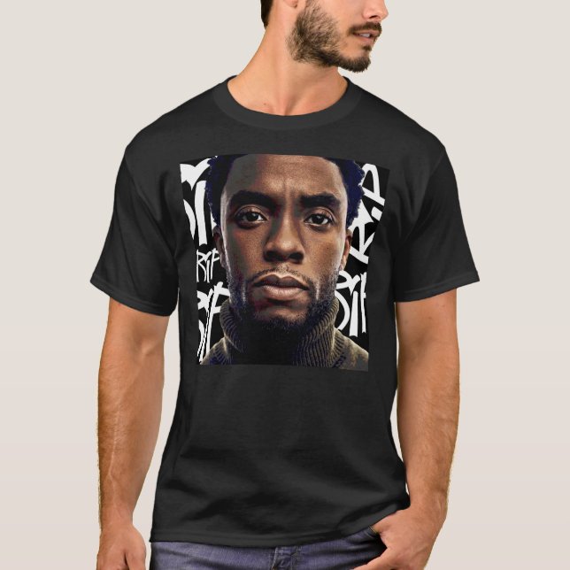 Camiseta RIP Chadwick Boseman Premium T-Shirt (Frente)