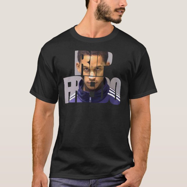 Camiseta RIP FREDO Fredo Santana Logotipo Design Clássico T (Frente)
