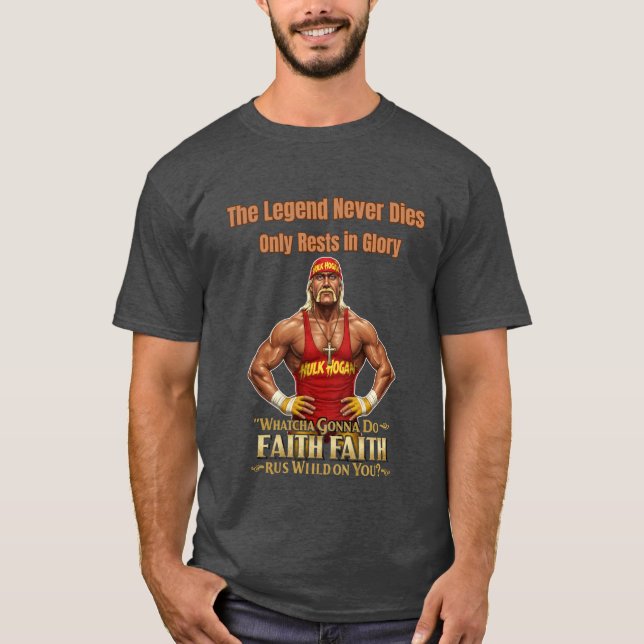 Camiseta RIP Hulk Hogan - Hulkamania Forever Tee (Frente)