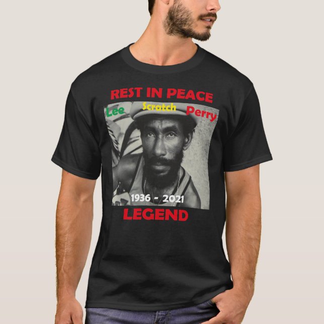 Camiseta RIP Lee Scratch Perry t shirt, Lee Scratch perry d (Frente)