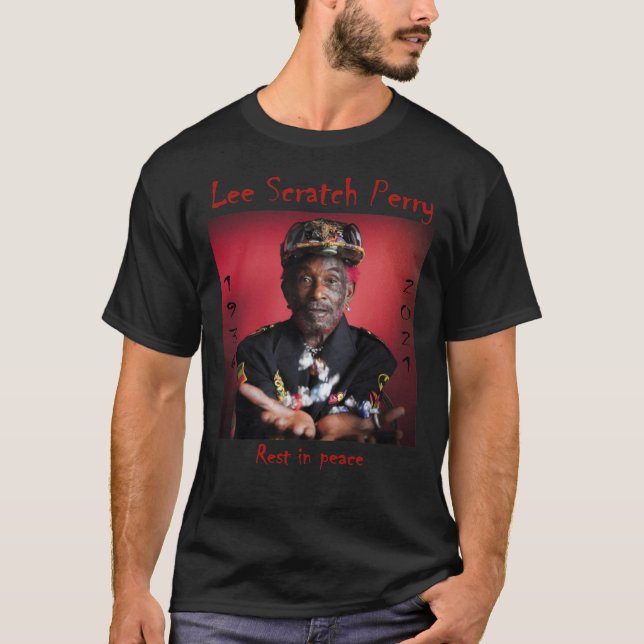 Camiseta RIP Lee Scratch Perry T Shirt, Lee Scratch Perry D (Frente)