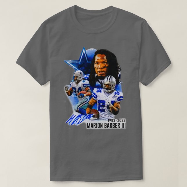 Camiseta RIP Marion Barber III 19832022 2 (Frente do Design)