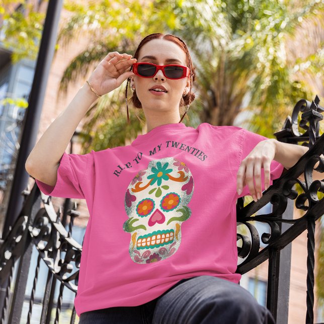 Camiseta RIP - minha mensagem personalizada de 20 s - Cavei (Criador carregado)