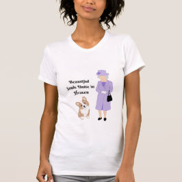 Camiseta RIP Rainha Elizabeth II Lindas Almas Unem-se